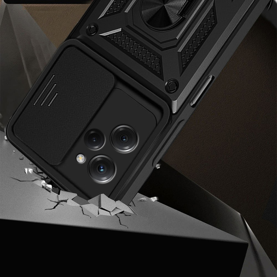 Husă blindată pentru Xiaomi Poco X5 Pro 5G, CamShield Slide, negru