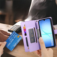 Wallet Zipper Pocket flip caz pentru Samsung Galaxy A17 5G, Wallet Zipper Pocket, violet