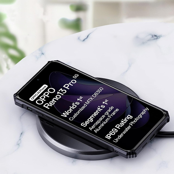 Huse pentru Oppo Reno 13 Pro, AntiDrop Hybrid, negru