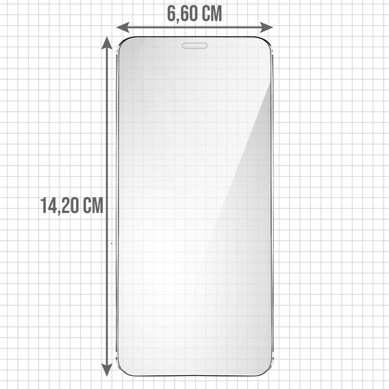 2x sticlă călită pentru iPhone XR/11, ERBORD 9H Hard Glass pe ecran