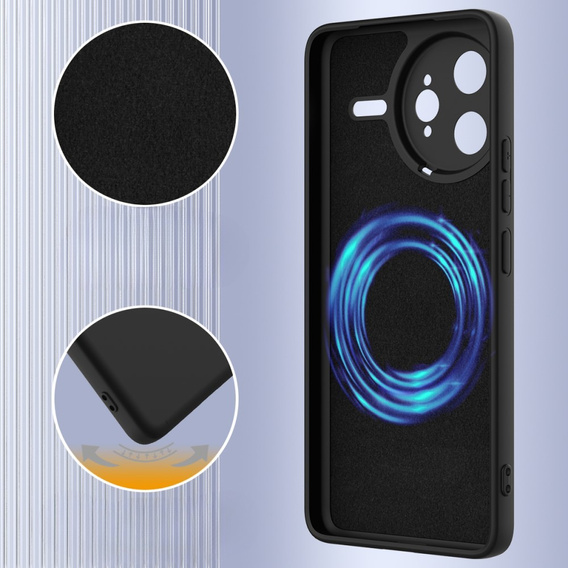 Huse pentru Xiaomi Poco F7 Ultra, Silicone MagSafe, negru
