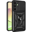 Husă blindată pentru Samsung Galaxy A16, CamShield Slide, negru