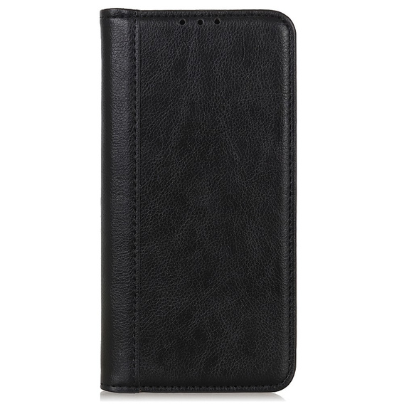 Huse pentru Xiaomi Redmi Note 13 Pro+, Wallet Litchi Leather, negru
