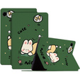 Husă cu clapetă pentru Samsung Galaxy Tab A9, cute rabbit