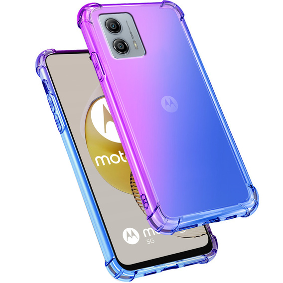 Husa pentru Motorola Moto G73 5G, Gradient Dropproof, Violet / albastru