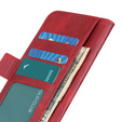 Cu clapetă pentru Motorola Moto E13, Wallet, roșu