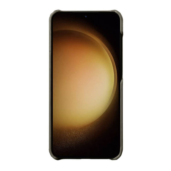 Carcasă MELKCO pentru Samsung Galaxy S24, din piele, gri