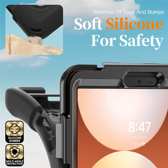 Husă blindată cu suport și curea de umăr pentru Samsung Galaxy Tab A11