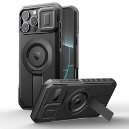 Carcasă blindată pentru iPhone 16 Pro Max, Dexnor CamProtect MagSafe, negru