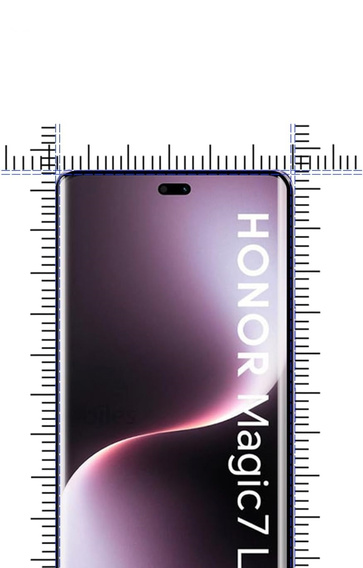 Sticlă călită 3D pentru Honor Magic 7 Lite, cadru negru
