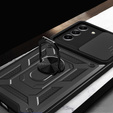Husă blindată pentru Samsung Galaxy S22 Plus, CamShield Slide, negru