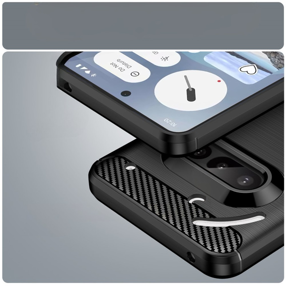 Huse pentru Nothing Phone 3A, Carbon, negru