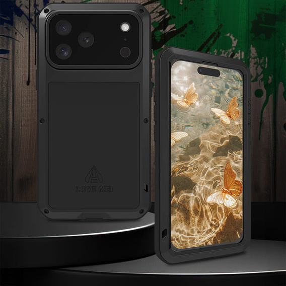 Carcasă blindată cu sticlă temperată pentru iPhone 17 Pro Max