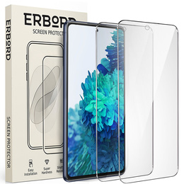 2x sticlă călită pentru Samsung Galaxy S20 FE, ERBORD 9H Hard Glass pe ecran