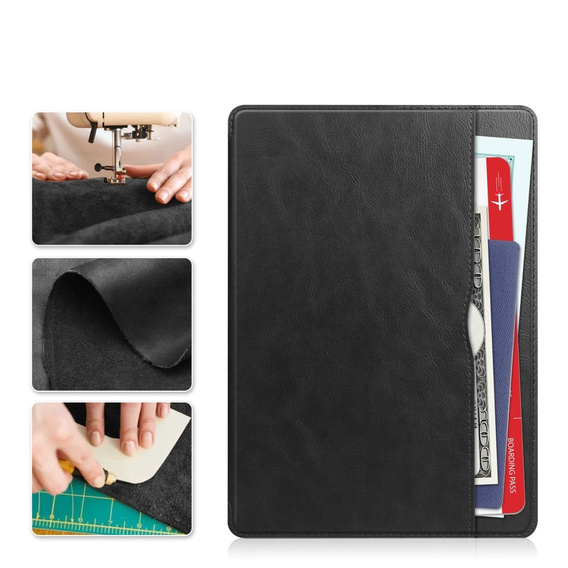 Husă pentru Lenovo Tab M11, Business Card and Pen Slot, negru