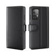Husa cu clapetă pentru Samsung Galaxy A52 / A52s, Split Leather, albastru