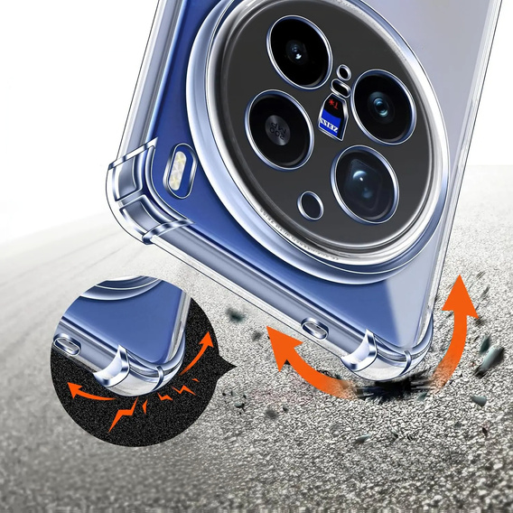 Huse pentru Vivo X200 Pro 5G, Dropproof, transparentă