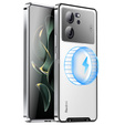 Carcasă de protecție pentru camera foto pentru Xiaomi 13T / 13T Pro, CamShield MagSafe, transparent / argintiu
