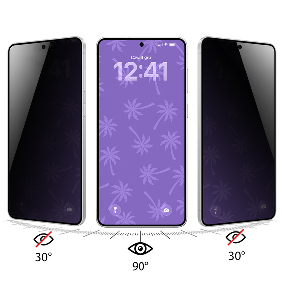 Sticlă temperată Shy Palm Privacy pentru Samsung Galaxy S25 Edge