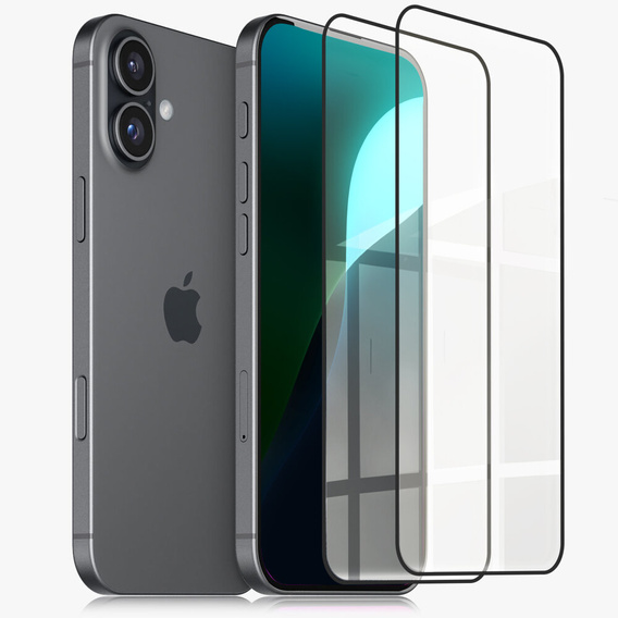 2x sticlă călită ERBORD 3D pentru iPhone 16 pentru întregul display