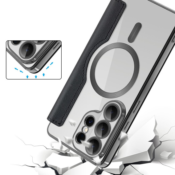 Husă RFID Wallet MagSafe cu protecție pentru cameră pentru Samsung Galaxy S26 Ultra