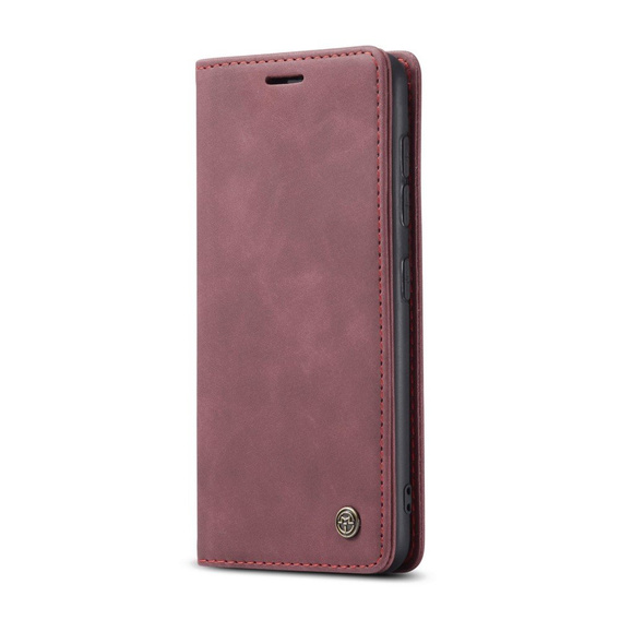 Husa CASEME pentru Samsung Galaxy S20 FE, Leather Wallet Case, roșu