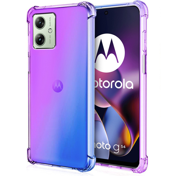 Husa pentru Motorola Moto G54 5G, Gradient Dropproof, Violet / albastru