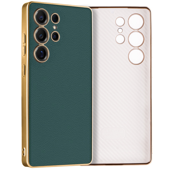Huse pentru Samsung Galaxy S25 Ultra, GKK Leather, verde