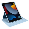 Husă pentru iPad 10.2" 2021/2020/2019 (9/8/7 gen.), cu spațiu pentru stylus, rotativ la 360 °, albastru