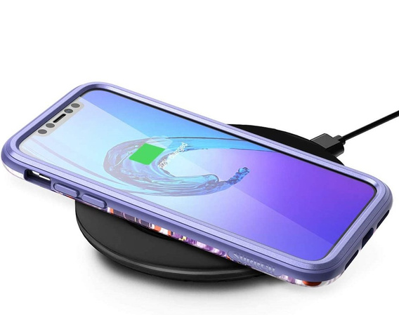 Huse pentru iPhone XR, Suritch Full Body Marble, violet