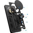 Husă blindată CamShield Slide cu capac pentru cameră și inel pentru Honor Magic 8 Lite