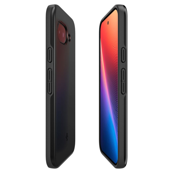 Carcasa Spigen pentru Google Pixel 9A, Thin Fit Mag, negru + sticlă temperată 9H