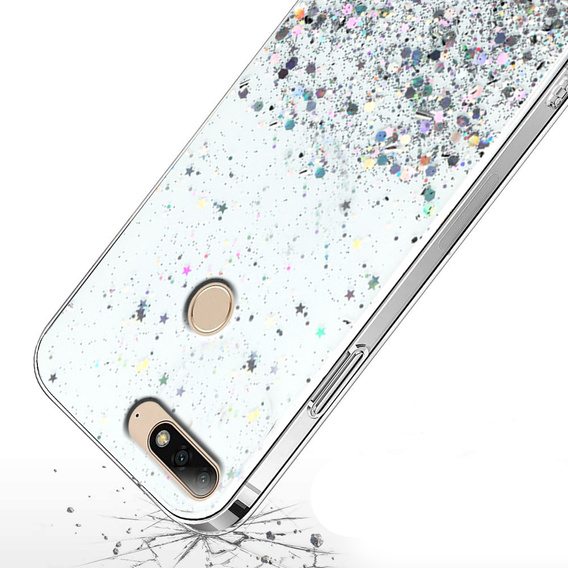 Huse pentru Huawei Y7 2018/Enjoy 8, Glittery, transparentă