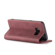 Husa CASEME pentru Samsung Galaxy S8, Leather Wallet Case, maroon