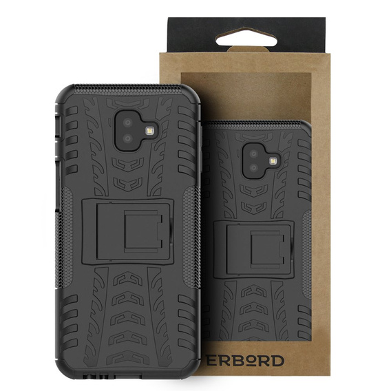 Huse pentru Samsung Galaxy J6+ Plus, Tire Armor, negru