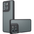 Carcasă pentru Xiaomi Redmi 15 5G / 4G, cu protecție pentru cameră, transparentă cu laturi negre