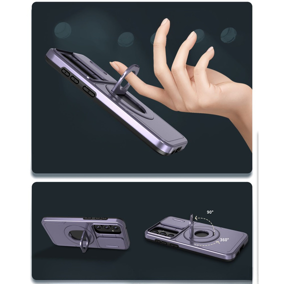 Husă pentru Samsung Galaxy S20 FE, Military Magnet, pentru MagSafe, violet