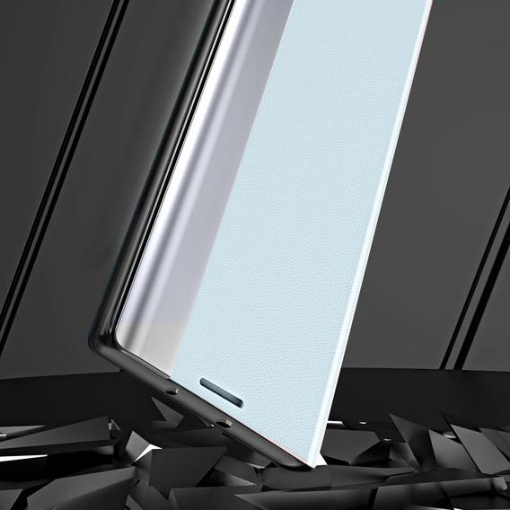 Cu clapetă pentru Samsung Galaxy M23 5G / M13, Side Magnetic, caz albastru