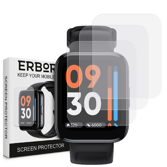 3x ERBORD Hydrogel Foil pentru Realme Watch 3