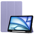 Husă pentru Apple iPad Air 11" 6 gen. 2024 (A2902, Smartcase cu spațiu pentru stylus, violet