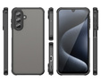 Carcasă Matt pentru Samsung Galaxy A17 5G, fumurie cu margini negre