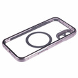 Carcasa Magnetic Dual Glass MagSafe pentru iPhone 16, roz rose gold