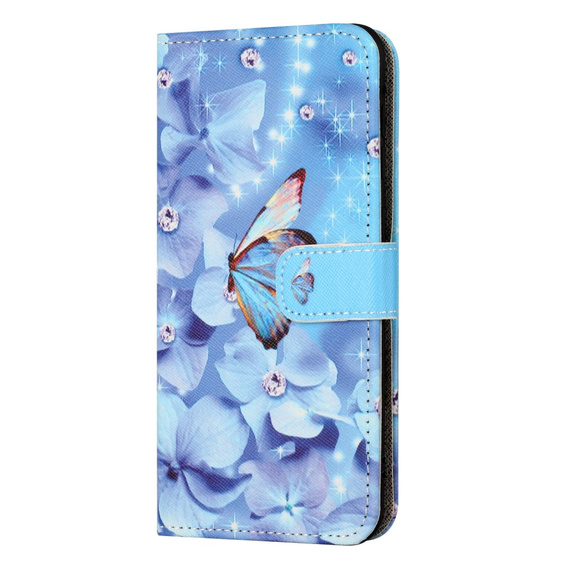 Cu clapetă pentru Samsung Galaxy M15 5G, Wallet, Flower and Butterfly