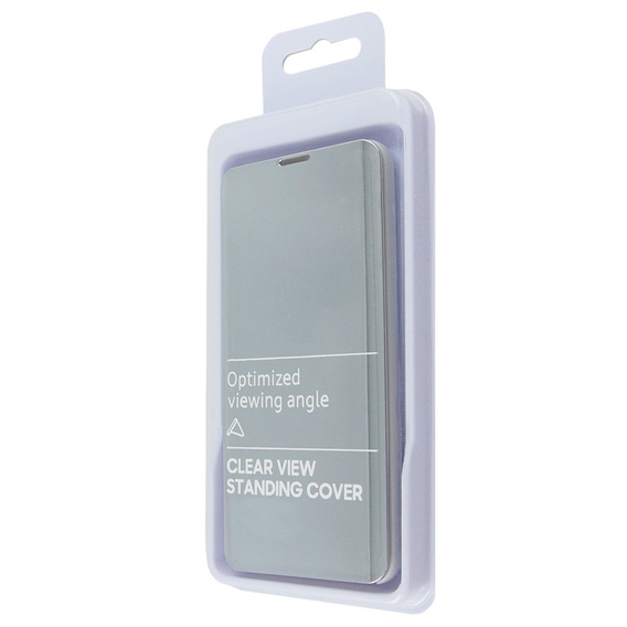 Huse pentru Oppo Reno5 5G, Clear View, de argint
