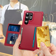 Husa pentru Samsung Galaxy S25 Ultra, Card Holder Kickstand, negru
