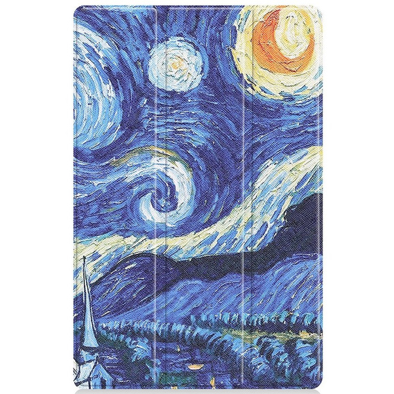 Husă pentru Lenovo Tab P11 TB-J606F, Smartcase, oil painting