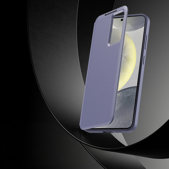 Husă cu clapetă pentru Samsung Galaxy A55 5G, Smart View Wallet, violet