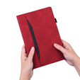 Husă pentru Lenovo Tab M11, Classic, cu spațiu pentru stylus, roșu