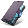 Husă pentru Oppo Reno 14 F / 14 FS, ERBORD Glossy Litchi, portofel cu clapetă, violet