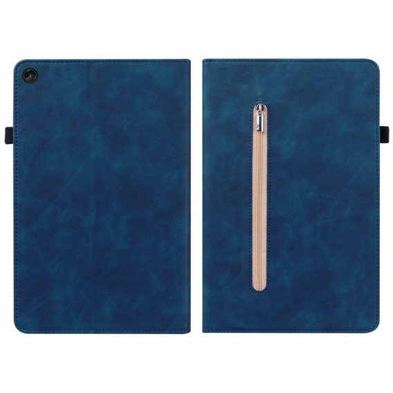 Husa pentru Lenovo Tab M10 10.1 Gen 3, Wallet Pen Slot, albastru